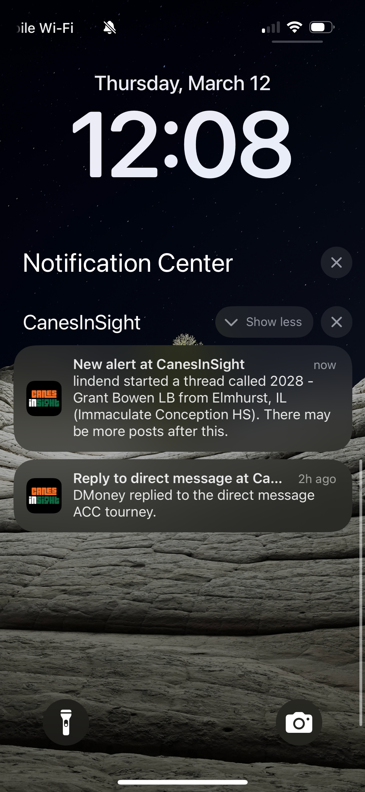 XenForo forum push notification on iPhone